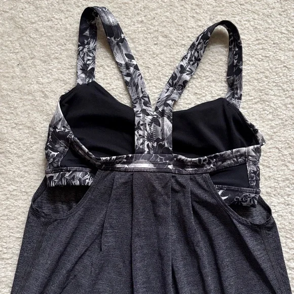 Black/Grey Lululemon Athletic Tank Top - Picture 5 of 8